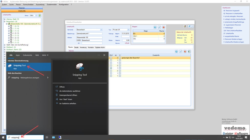 Windows Snipping-Tool aufrufen Windows Snipping-Tool aufrufen